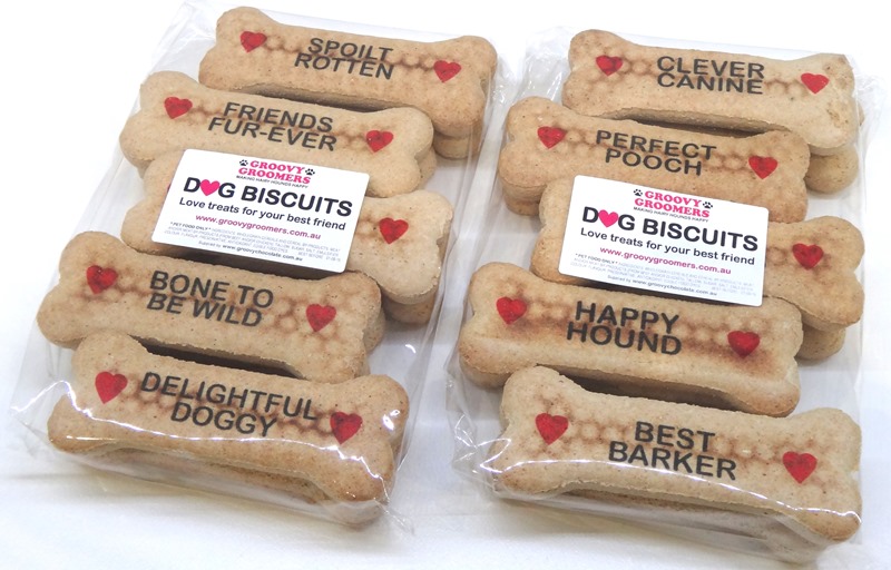 Printed Dog Biscuits GroovyChocolate Australian Made Personalised